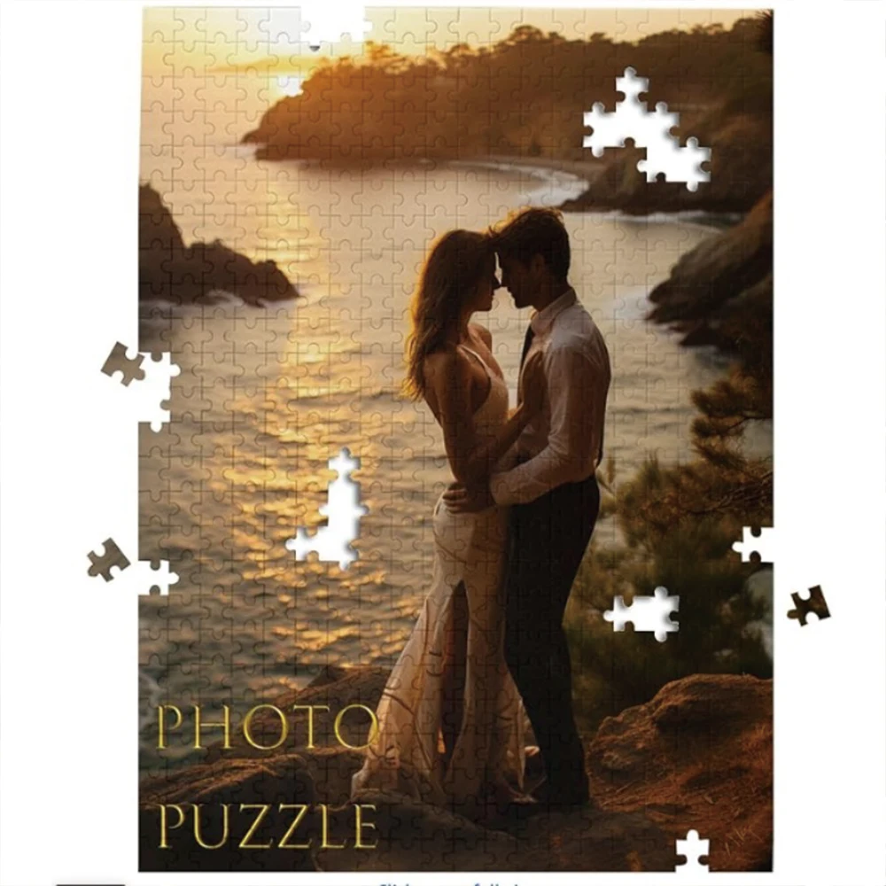 35/300/500/1032pcs Personalized Custom Photo Puzzle Family Photo Funny Adult Leisure Toys Gift