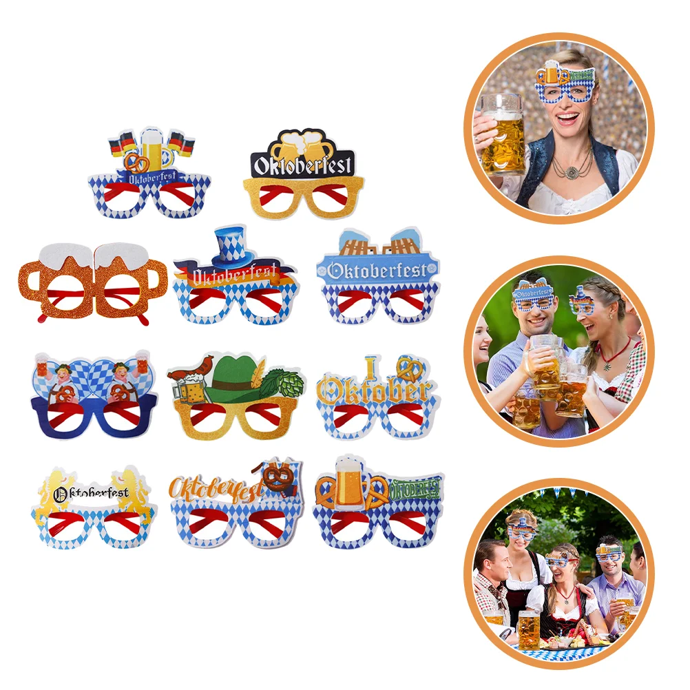 

Oktoberfest Glasses Glamorous Frames Cell Phone Novel Party Plastic Eyeglasses Decors Assorted Color