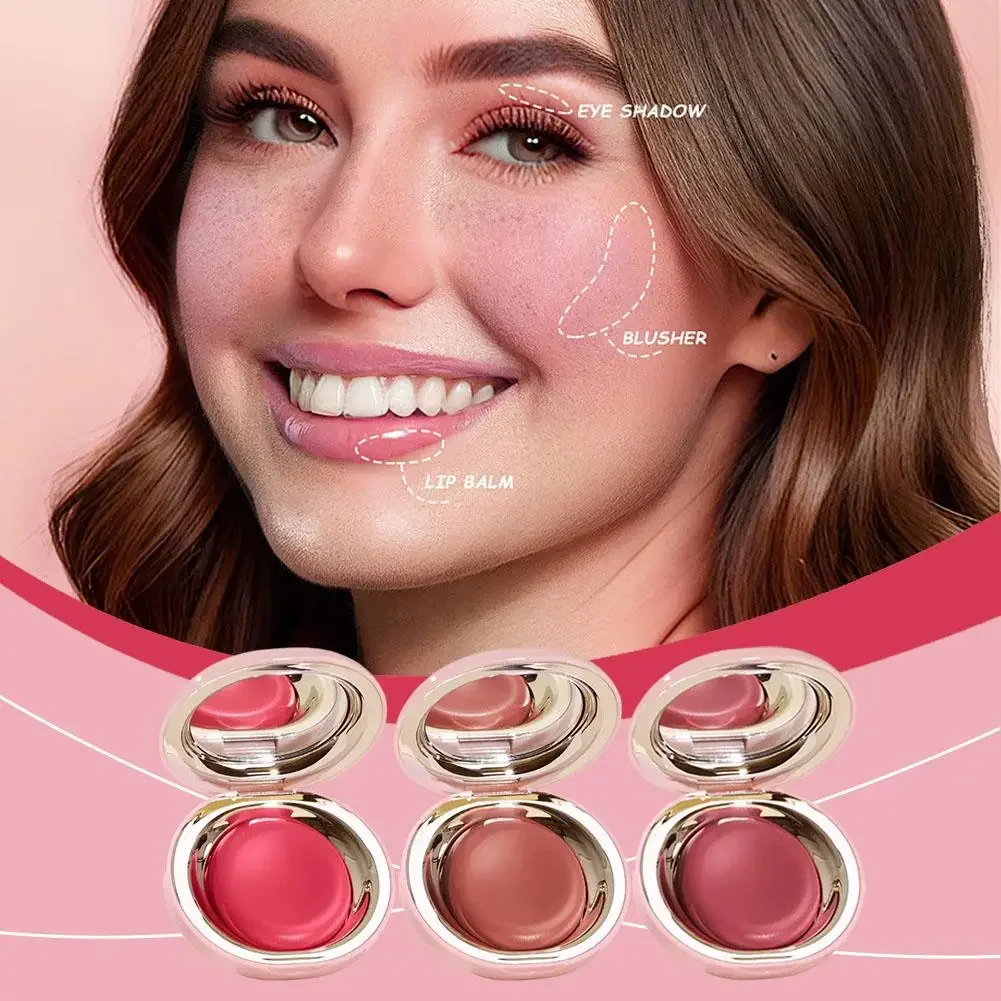 New Rare Beauty Lipstick Blush Cream 3-in-1 Eyes Cheek Lip Tint Smooth Lightweight Long-wear Cream Multi-use Blush Cream Makeup