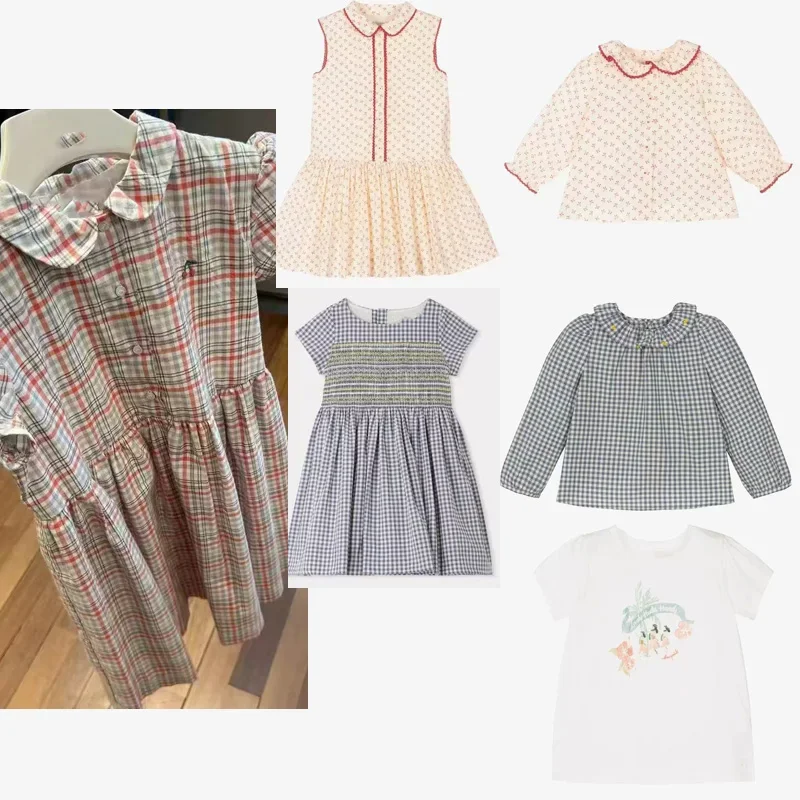 in stock 2025 BP Autumn Floral Dress Girl Printed Shirts & Skirt Suit Toddler Girls Clothes Birthday Party Dress