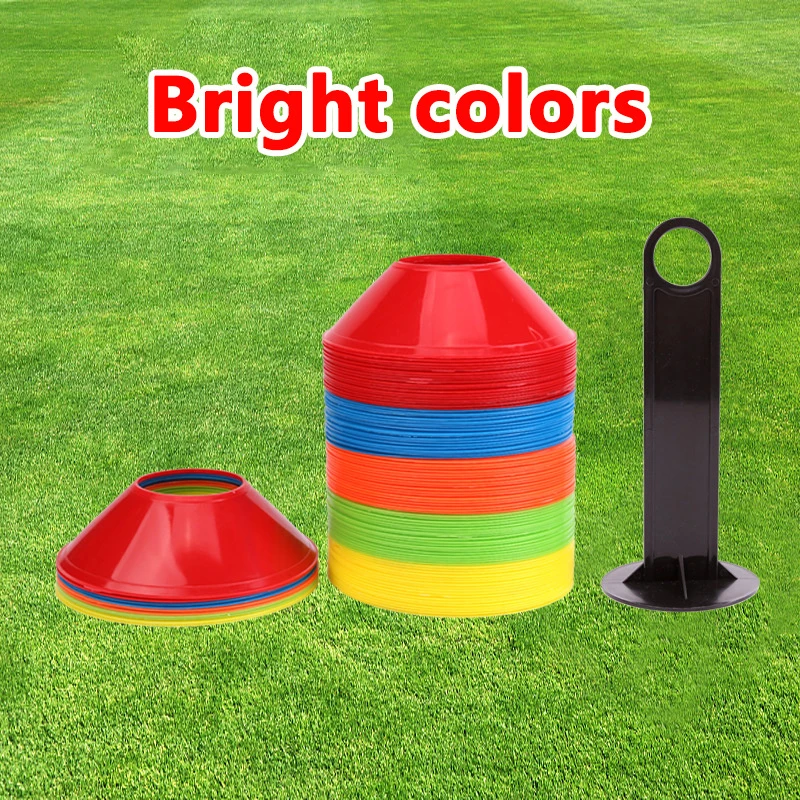 Football Training Cone Set for Kid, Pro Disc Cones, Agilidade Exercício, Obstáculos Evitar, Acessórios Esportivos, 10PCs