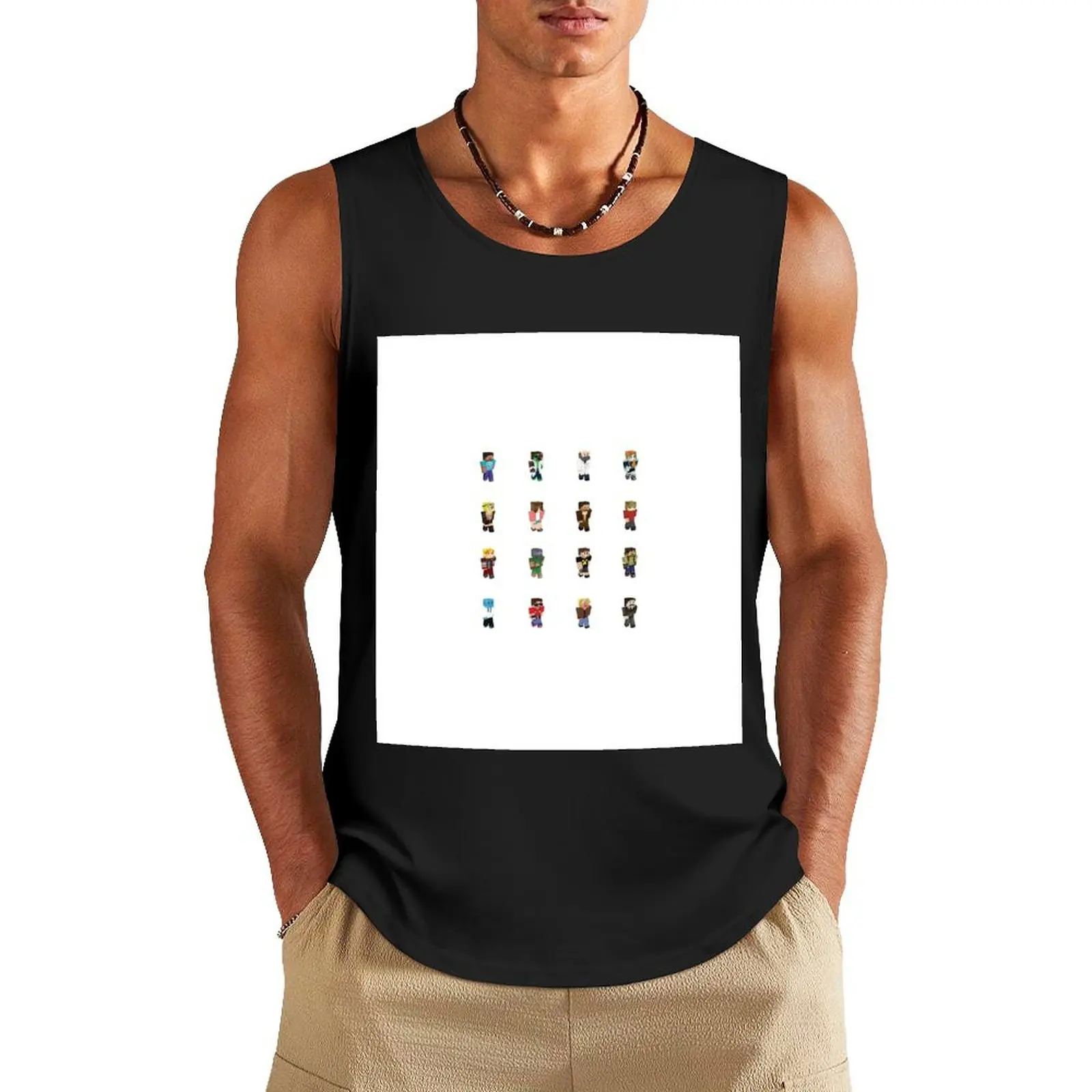 

Hermits of Hermitcraft! Tank Top Men's cotton t-shirt clothes for men