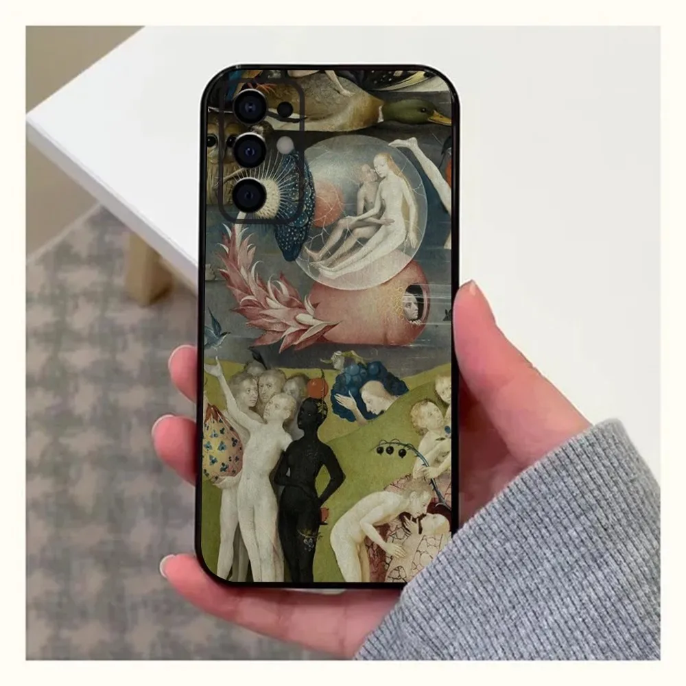 Hieronymus Bosch Painting Bumper Phone Case For Samsung S24,S21,S22,S23,S30,Ultra,S20,Plus,Fe,Lite,Note,10,9,5G Black Soft Cover