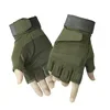 

Black Half Finger Tactical Gloves SWAT Military Training Gloves Mens Outdoor Sport Shooting Airsoft Riding Driving Army Green