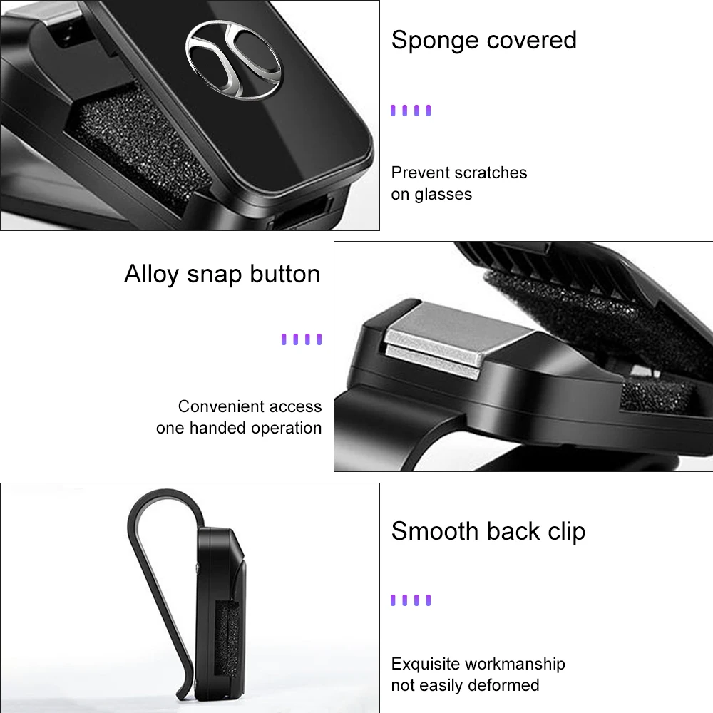ABS Car Visor Glasses Clip for Baic Beijing U5 Plus EU5 U7 BJ40 BJ60 BJ30 BJ80 Pro X7 X55 B30 Sunglasses Holder Eyeglass Hanger 5