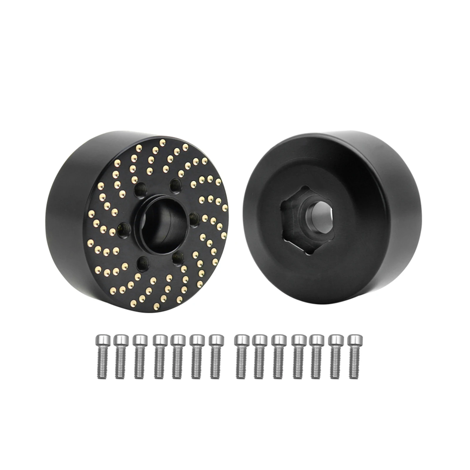 

RCGOFOLLOW Wheel Hex Mount RC Car Part Strong Adapter For 1/10 Trx4 Crawler RC Upgrade Part RC Car Accessories Black