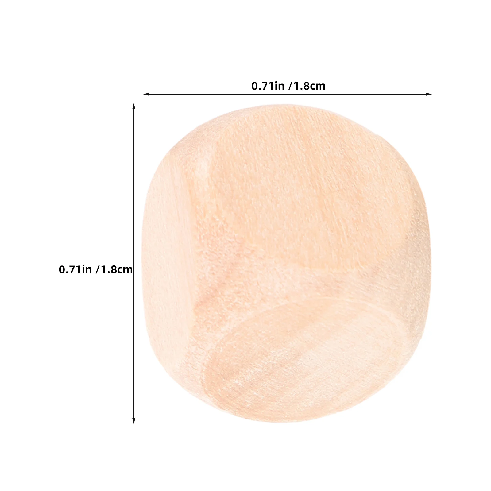 50 قطعة خشبية فارغة 18 مللي متر السلس الزاوية المستديرة كتل الحرفية DIY بها بنفسك الكتابة على الجدران مجلس ألعاب الأنشطة التعليمية لم تنته