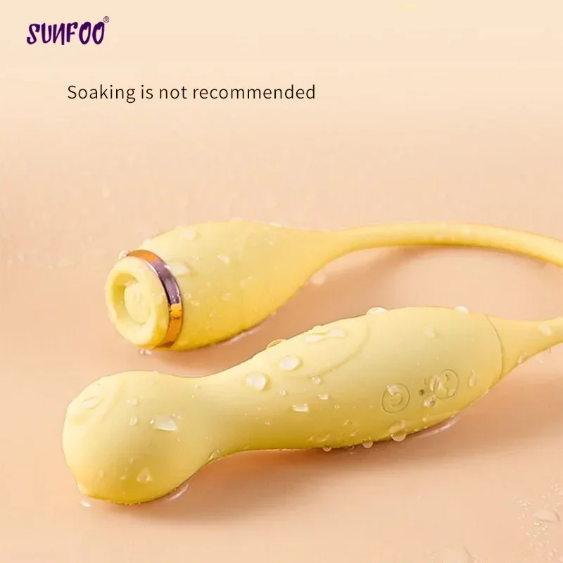 SUNFOO Double-Headed Sex Toys for Women Vagina Clitoris Stimulate Vibrator Couple G-Spot Masturbator Adult Toys Female Erotic