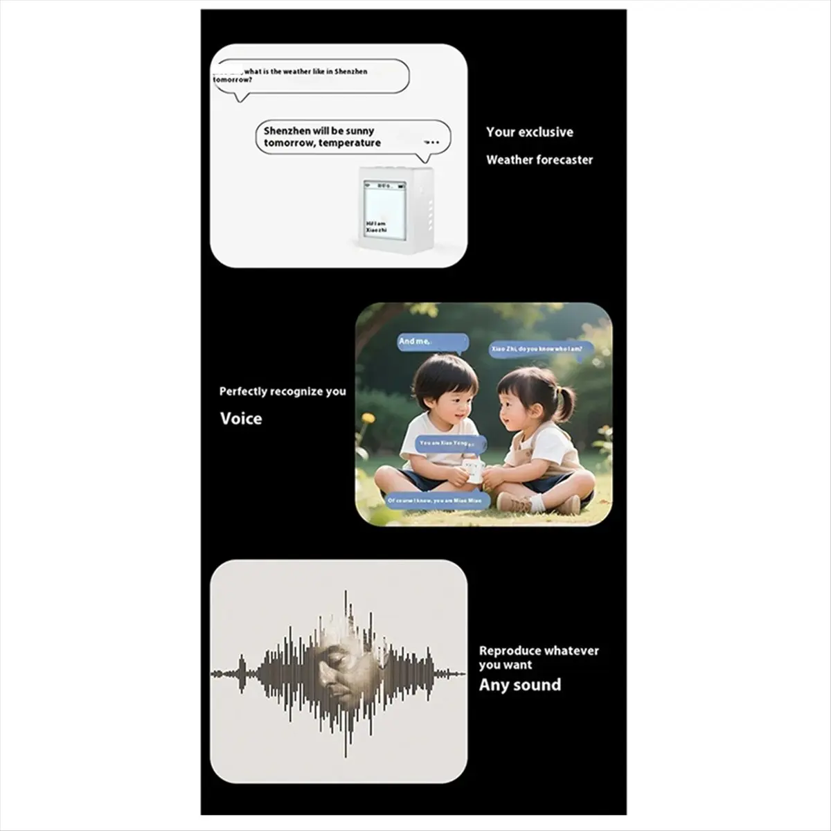 Para Xiaozhi Ai Robot de voz diálogo inteligente conversación cifrado personalidad papel Ai compañero regalo para niños