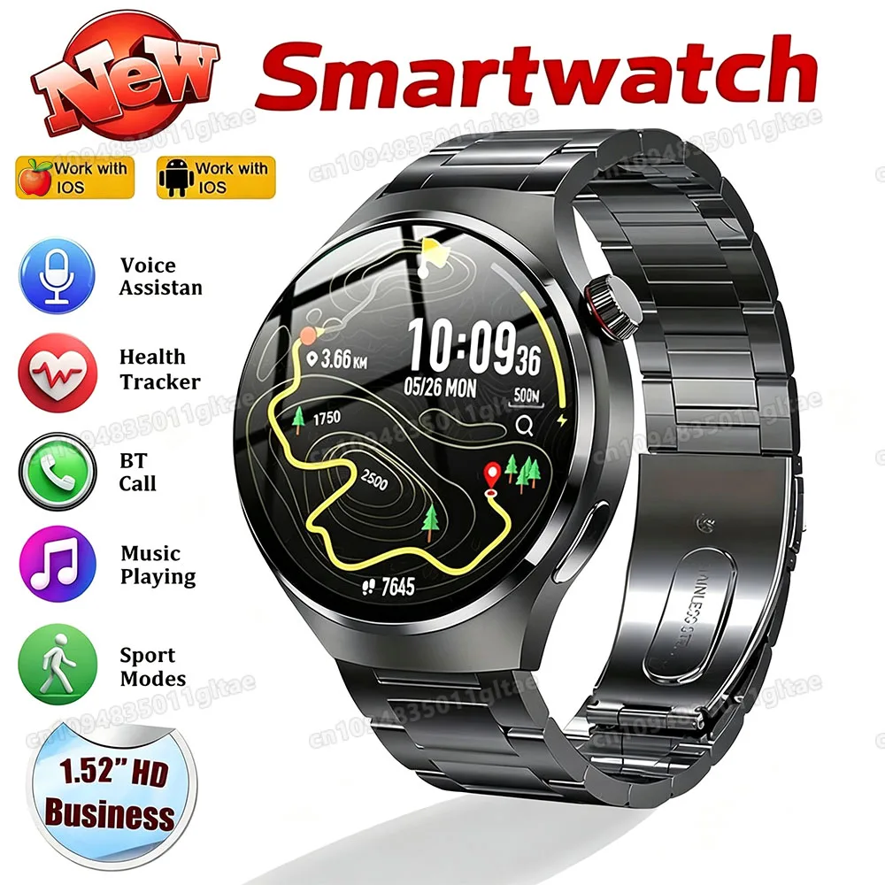2026 New Smart Watch Men Women AMOLED HD Screen GPS Motion Trajectory Heart Rate Bluetooth Calls SmartWatch Waterproof Pk HT30