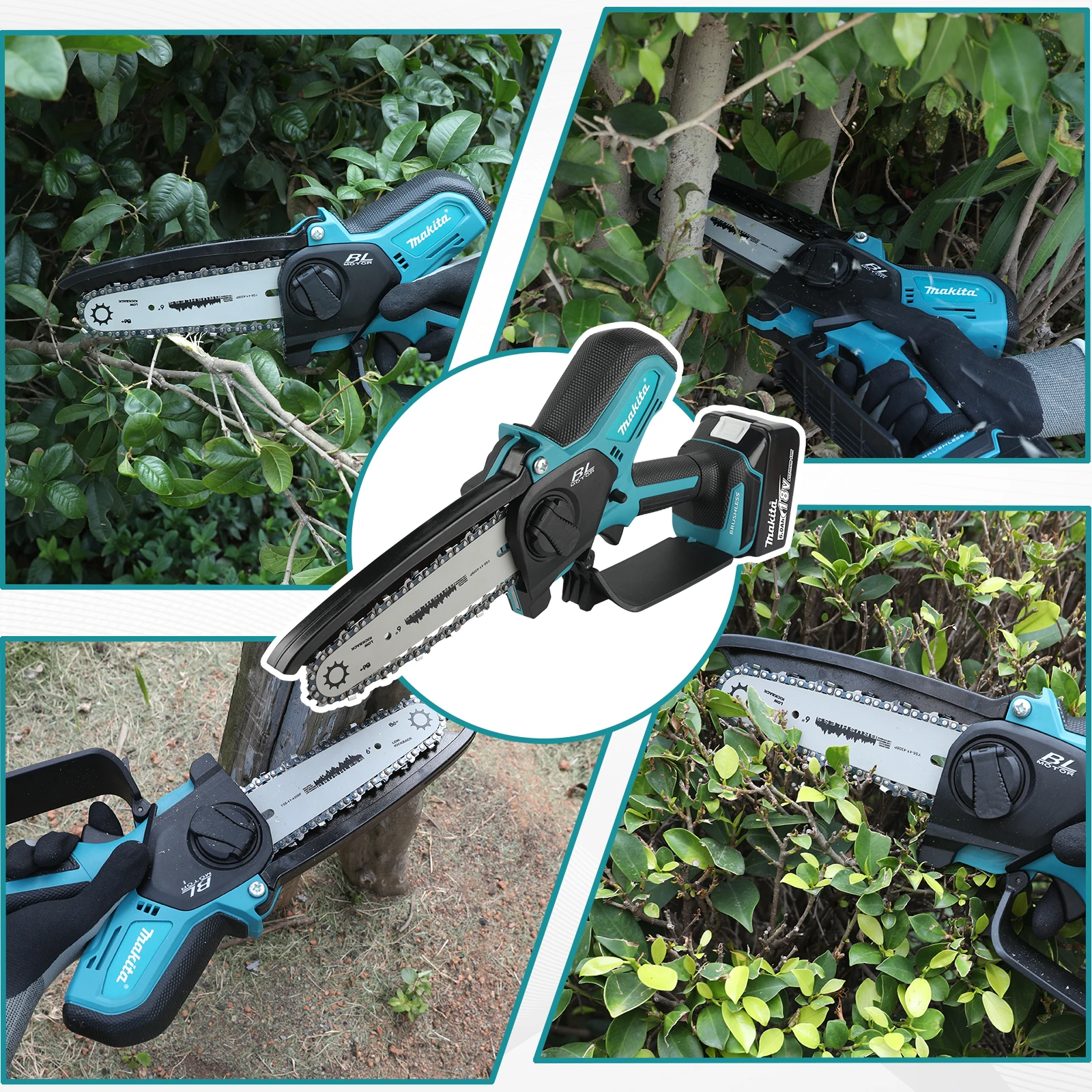 ماكيتا 18 فولت منشار كهربائي لأعمال النجارة مع منشار كهربائي صغير محمول باليد 6 بوصة تسجيل منشار كهربائي صغير محمول