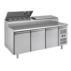 Pizza Preparation Table Bar Commercial Horizontal Refrigerator