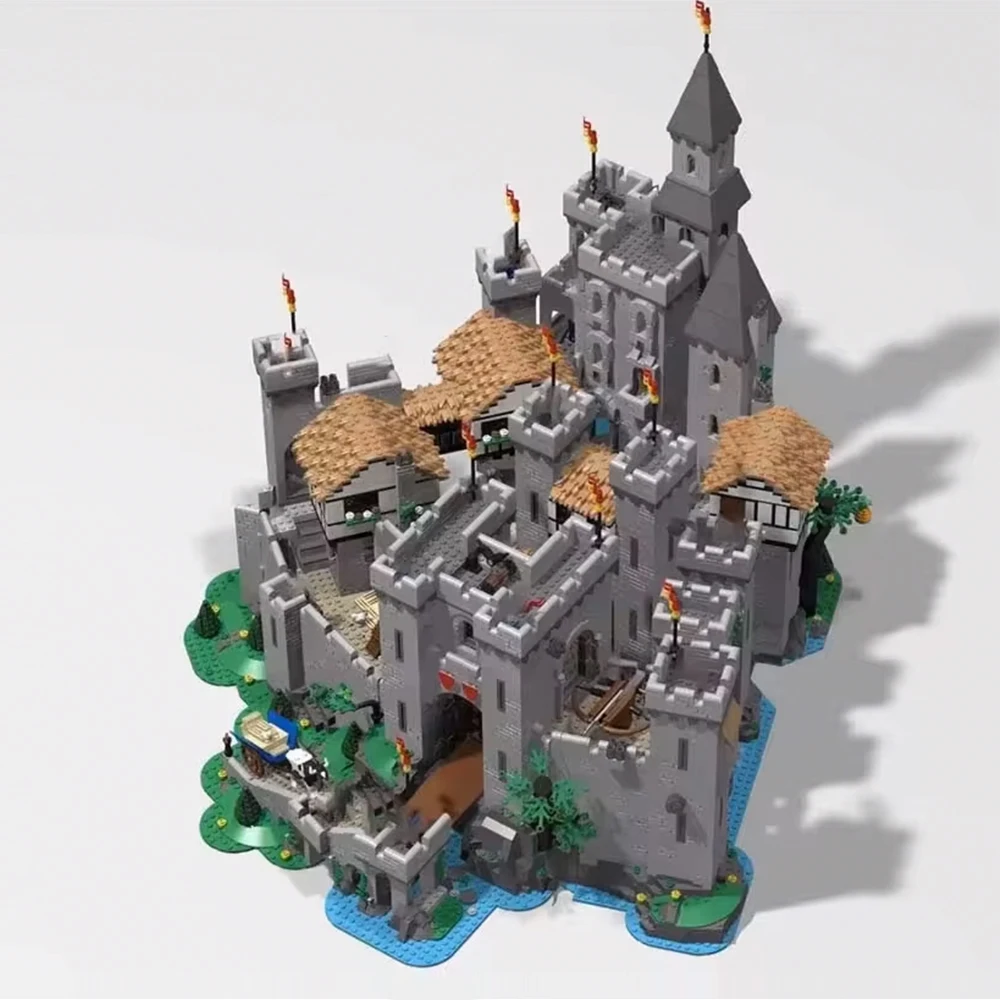 새로운 MOC 블록 사자 기사 성 확장 모델 빌딩 시리즈 창의적인 성인 컬렉션 장난감 생일 선물 12988PCS