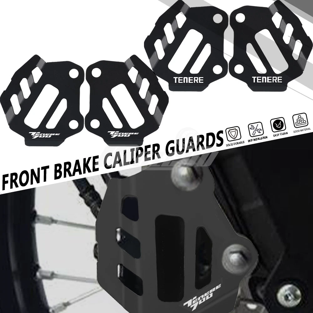 Front Wheel Disc Brake Caliper Covers For Yamaha TENERE 700 / Rally / World Raid 2019 2020 2021 2022 2023 2024 2025 2026 2027