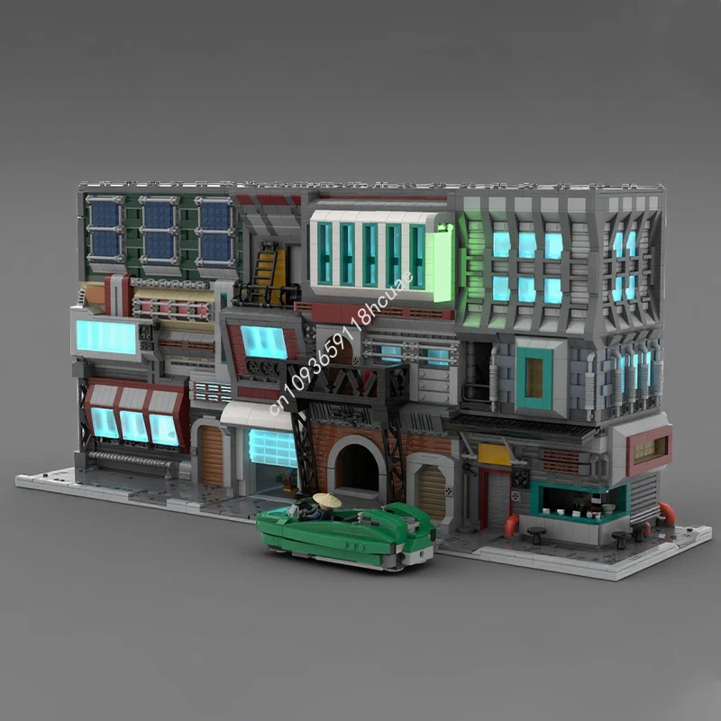 

5405 шт. MOC SW Coruscant Underworld модульный уличный комплект звездная боевая модель строительные блоки игрушки кирпич детские рождественские подарки