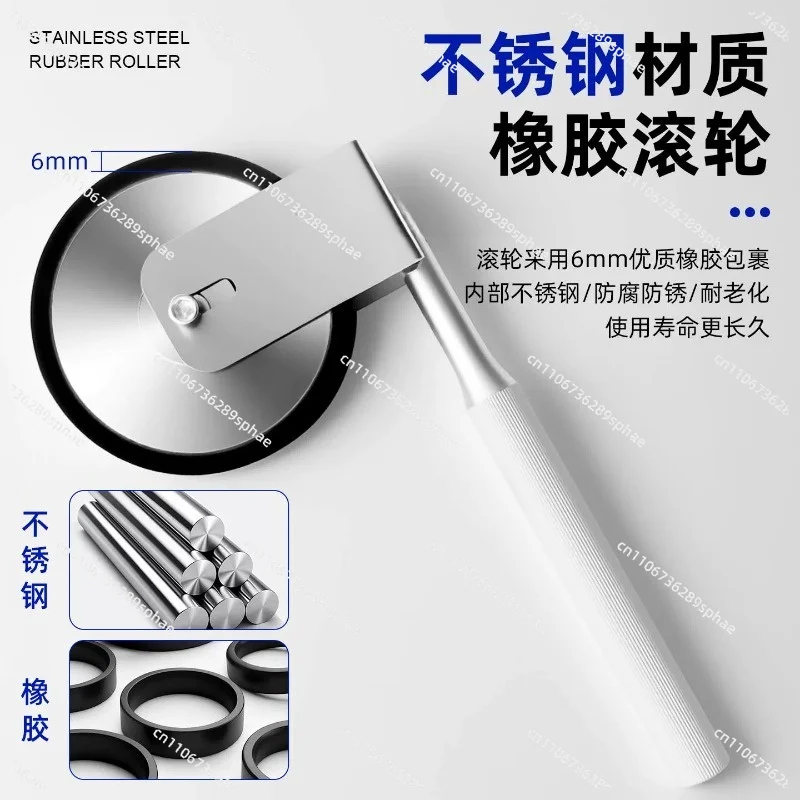 2kg Rubber Coated Manual Test Pressure Roller, Tape Peel & Retention Adhesion Testing Roller