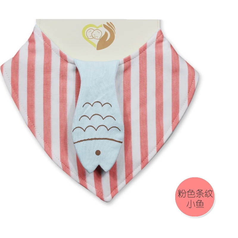 Baby Bibs High Quality Cartoon Character Animal Print Baby Bandana Bibs Double Layers Cotton Towel Infant Scarf