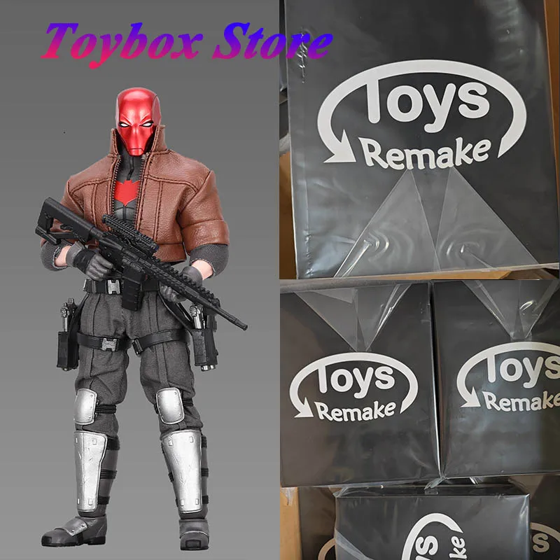 

ToysRemake TRD001 масштаб 1/12, подвижная фигурка с красным капюшоном, классические комиксы, сменный орнамент на голову, 6 дюймов, человек-солдат