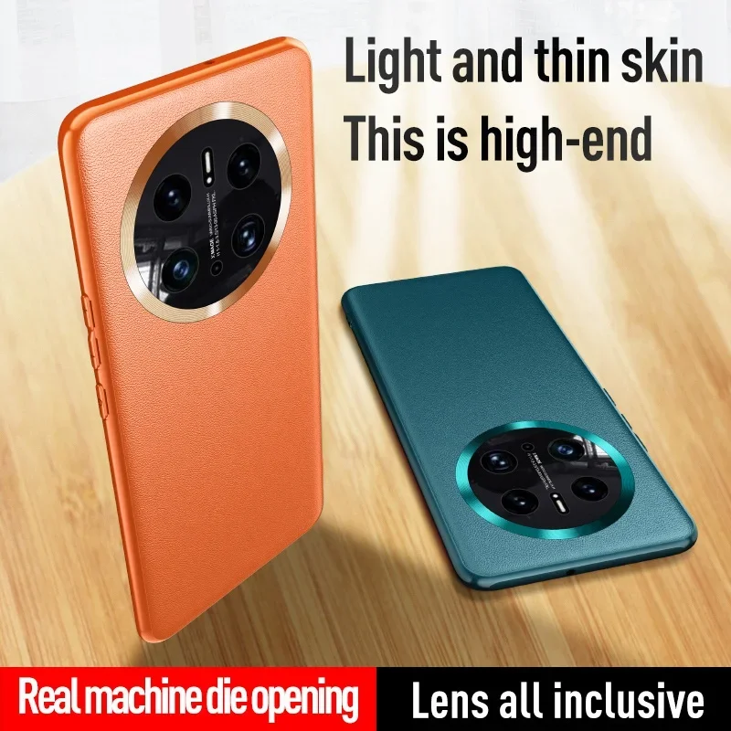 Luxury PU Leather Case For Huawei Mate 50 Back Cover Matte Silicone Shockproof Protection Phone Case For Huawei Mate 50 Mate50