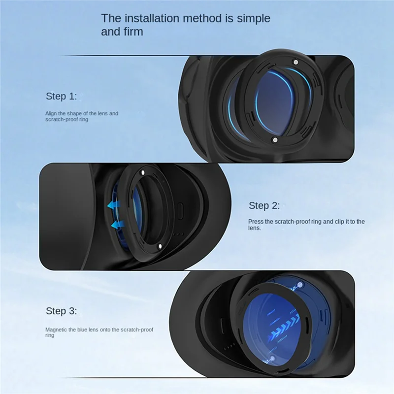 لعدسات ميتا كويست 3 المضادة للخدش مع الإطار المغناطيسي وعدسة قابلة للإزالة المضادة للخدش