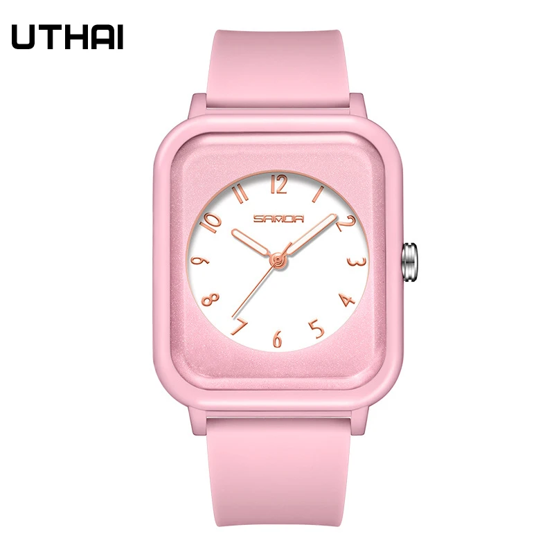 UTHAI BK117 Hot Selling Quartz Electric Watch Fashionable Versatile Outdoor Waterproof Luminous Square Men's And Women's Watches