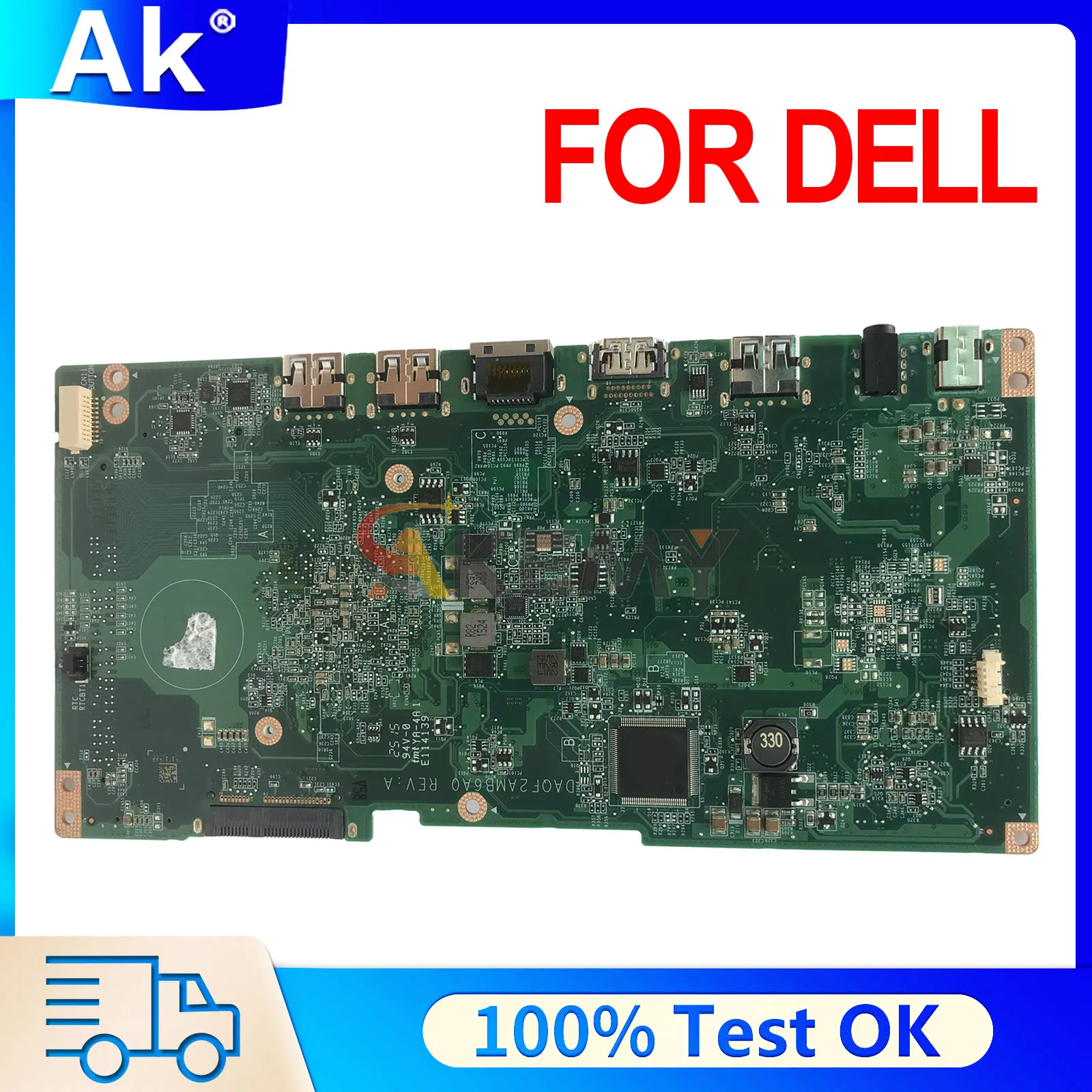 

DAQF2AMB6A0 CN-08TF4X Mainboard For DELL Inspiron All In One 20 3043 0F65P3 04MV36 Laptop Motherboard N2830 N2840 N3530