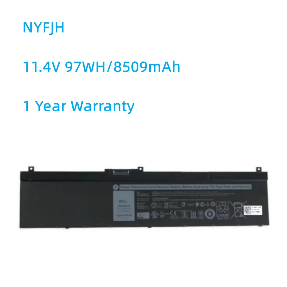 

NYFJH 11.4V 97WH Laptop Battery For DELL Precision 7530 7730 7540 7740 Series P34E001 P74F002 5TF10 0WMRC GW0K9 0NYFJH