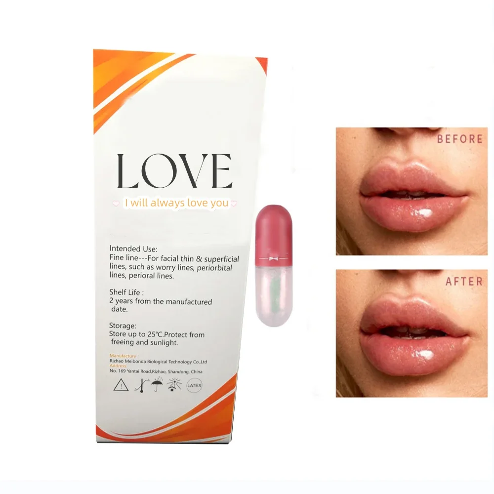 

Long lasting 1ml 2ml hyaluronic acid lips plumping oil