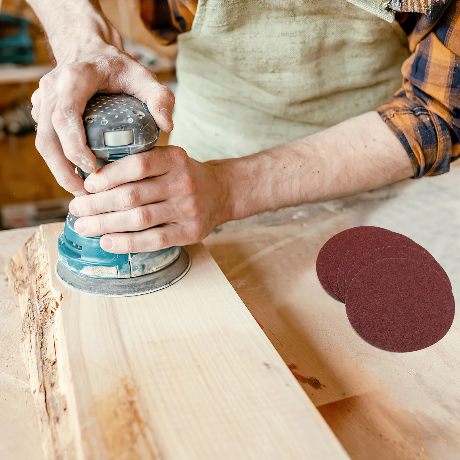 

100Pcs Sanding Discs Sandpaper Drill Attachment Sanding Pads 40-800 Grit Grinding Polishing for Plastic