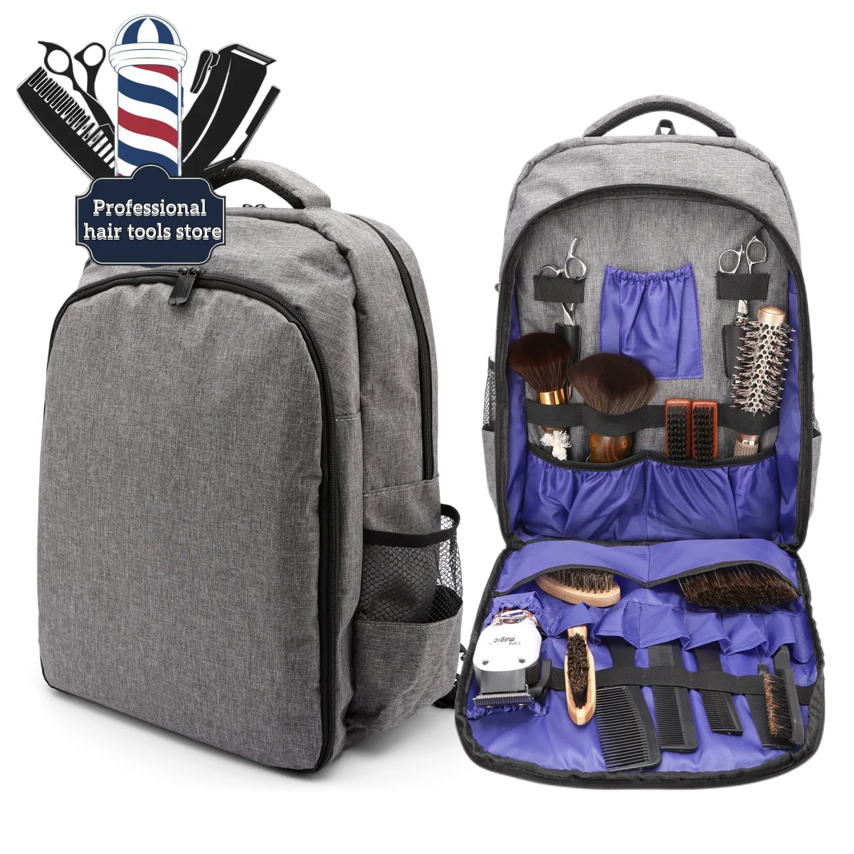 Kapper Gereedschapstas Kapper Draagtas Grote Capaciteit Opslag Rugzak Travel Schouders Bag Professionele Kapper Accessoires