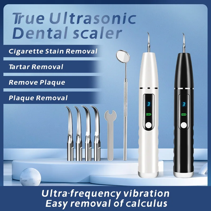 Scaler Dental Elétrico Ultrassônico, Clareamento Visual dos Dentes com Câmera HD, Removedor de Tártaro, Limpador de Mancha Dental