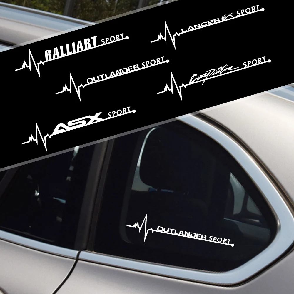 

Car Styling 2pcs Car Side Window Body Decoration Stickers For Mitsubishi L200 Mirage Pajero Attrage Xpander Lancer Outlander Asx