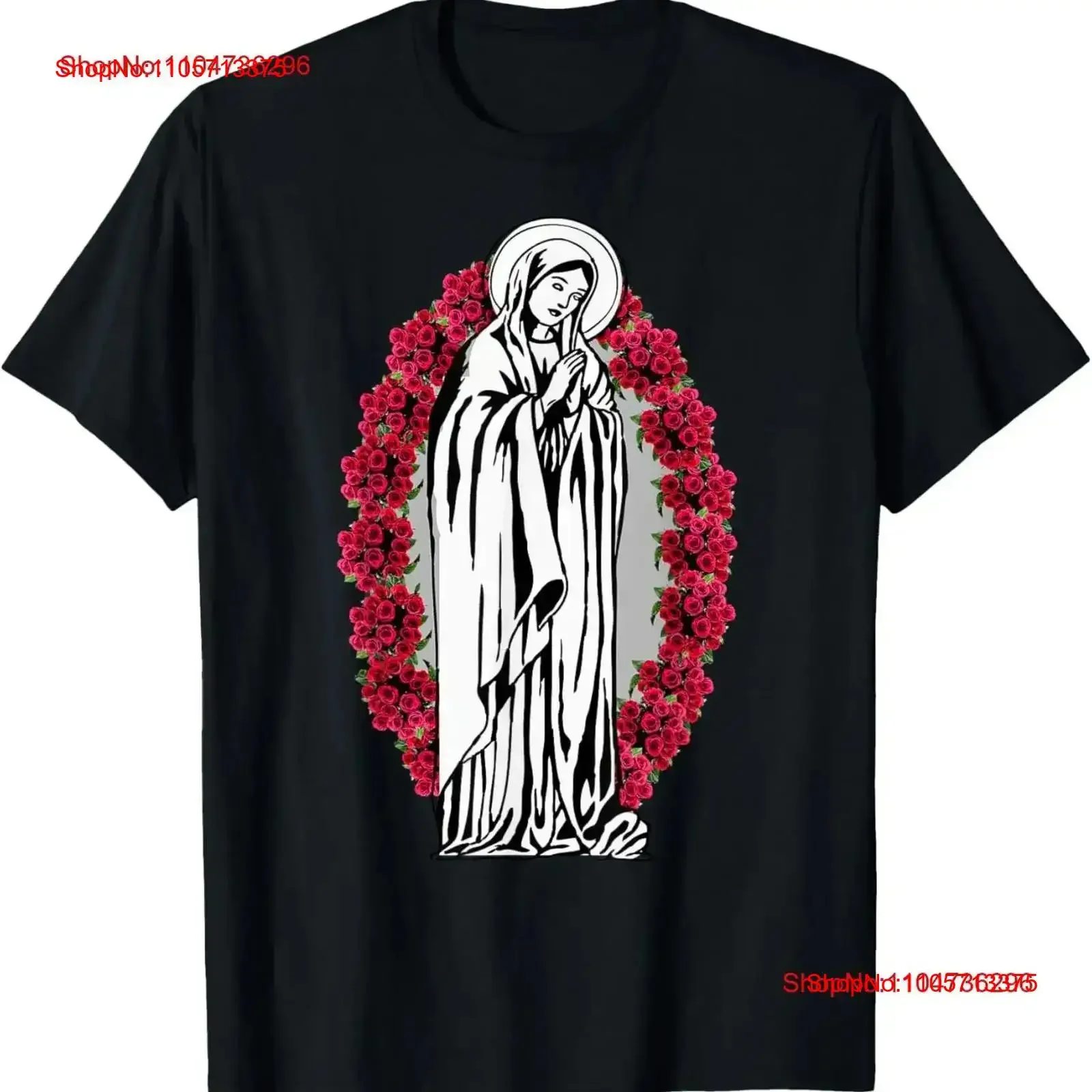 HAIL MARY Blessed Mother Catholic T shirt vintage Washed Stretched homme fashion Comfortable Casual Breathable vintage Washed