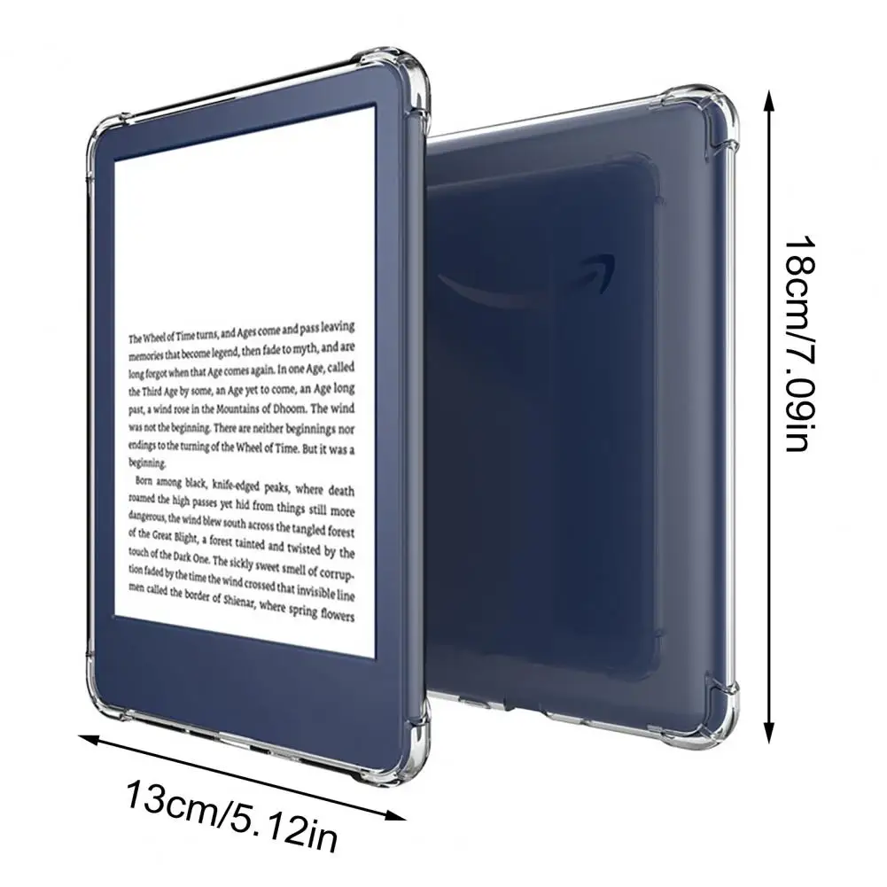 Transparent Protective Case Shock-Absorbing Impact Resistant Precise Fit Lightweight Protective Cover for Kindle Paperwhite