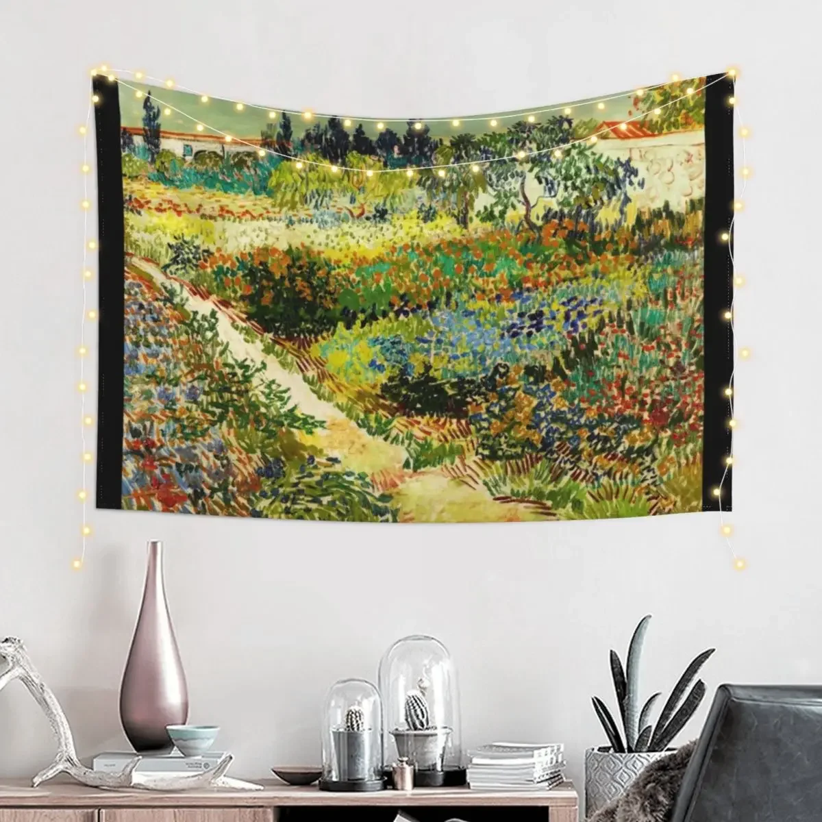 Van Gogh - Garden at Arles Tapestry Things To Decorate The Room Bedrooms Decor Tapestry