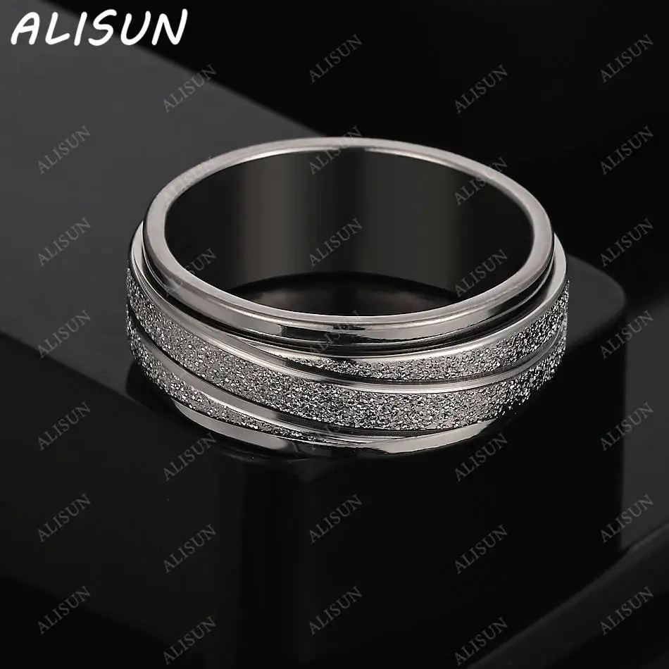

ALISUN 925 Sterling Silver Size 7-10 Ring For Women Men Fashion Jewelry Charm Grace Noble Wedding Accessories