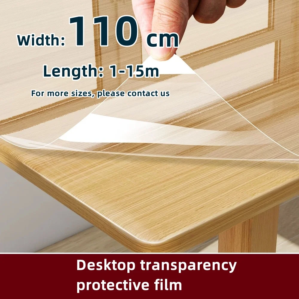 

Self adhesive desktop transparent protective film, scratch resistant and heat-resistant furniture film, waterproof and oil proof