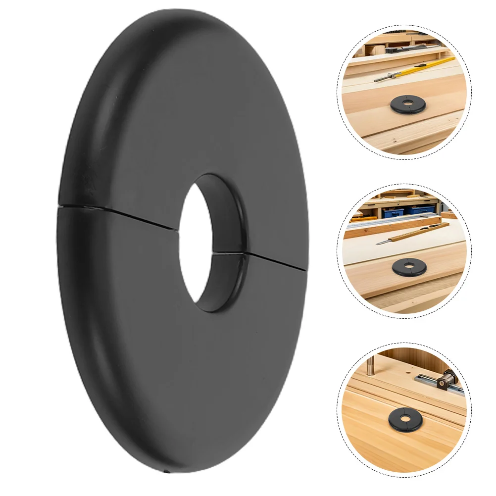 

4Pcs Pipe Wall Covers Round Decorative Plastic Wall Hole Cover Plumbing Flange Plates Self-Adhesive for Bathroom Kitchen Air
