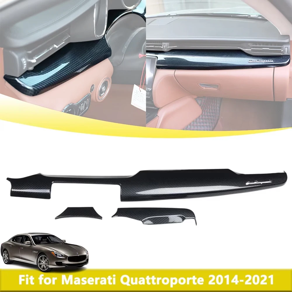 

Dashboard Panel Decoration Cover Trim for Maserati Quattroporte 2014-2021 Carbon Fiber Car Interior Accessories