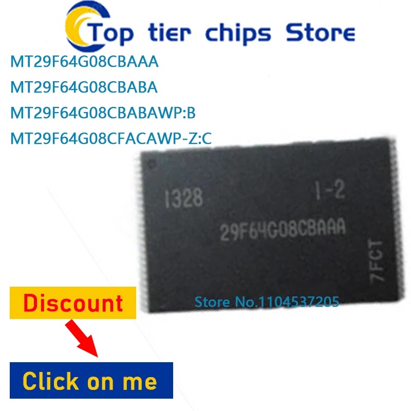 

1 шт./лот MT29F64G08CBAAA MT29F64G08CBABA MT29F64G08CBABAWP:B MT29F64G08CFACAWP-Z:C TSOP 100% НОВЫЙ