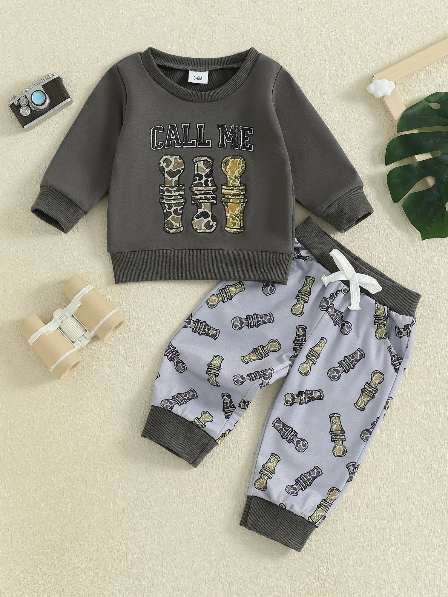 

Toddler Boys Outfit Dinosaur Print Hooded Pullover with Drawstring Joggers Set for Baby Boys Clothing Collection