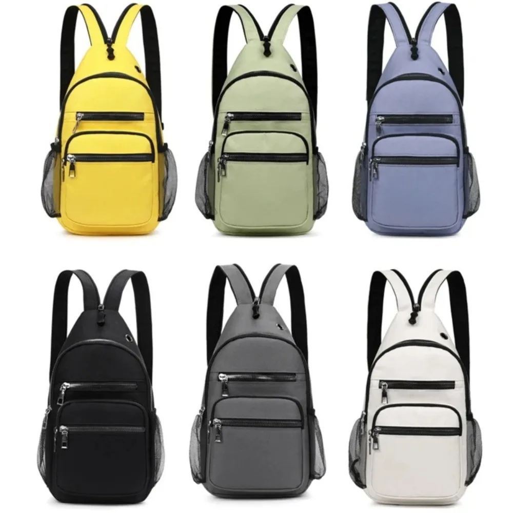Zaino multiuso a tracolla di piccole dimensioni Tasche multiple Borsa da petto leggera Borsa a tracolla impermeabile unisex