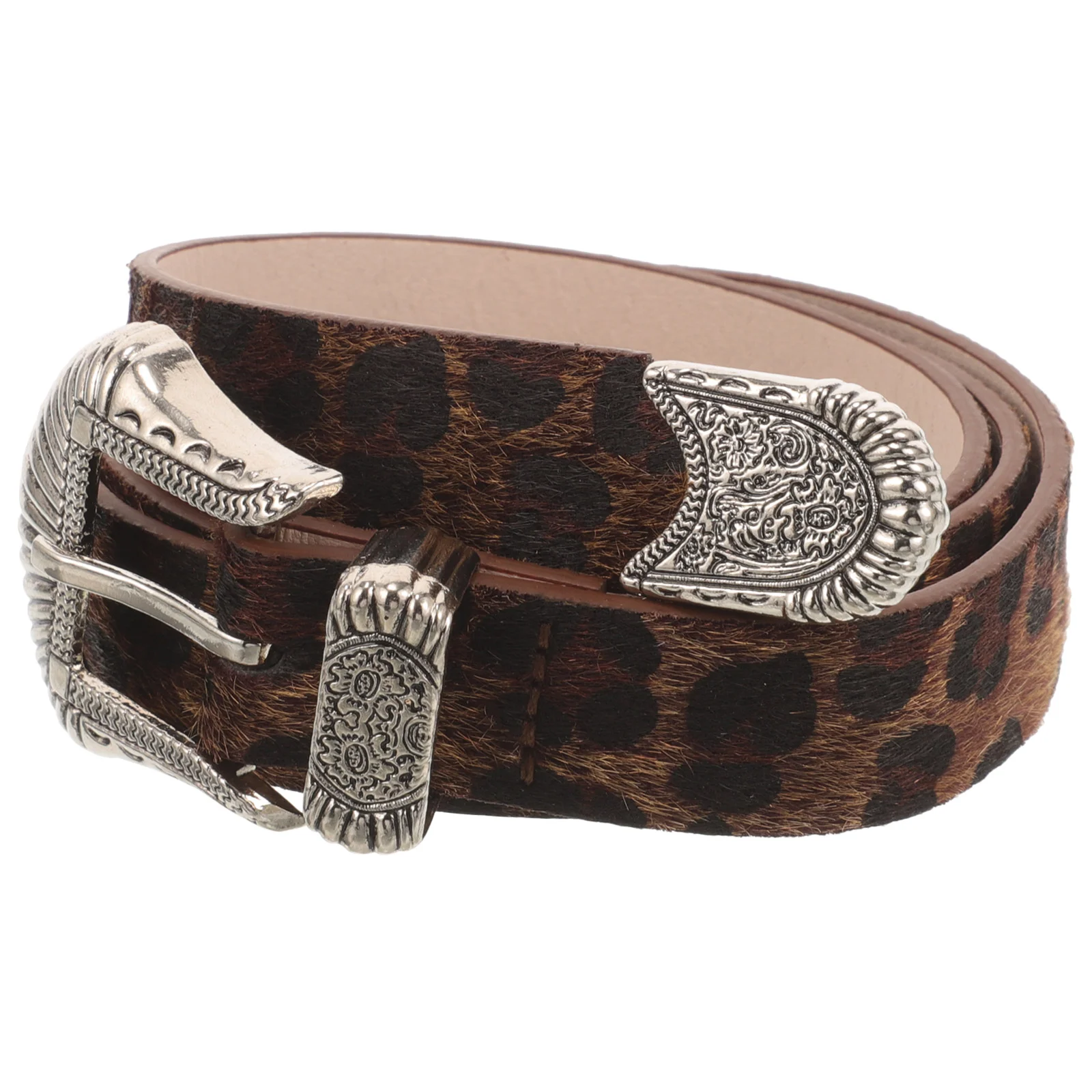 Leopard Belt Waist for Women Print Jeans Imitation Metal Dress Women's Belts