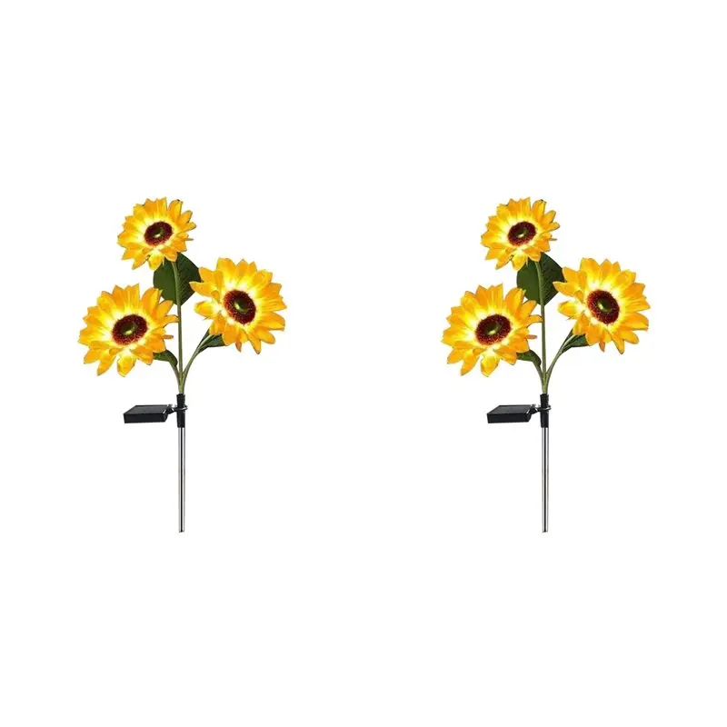 

Солнечные фонари FAST-2X «Солнечные ангелы» с подсветкой в виде подсолнухов, водонепроницаемые уличные солнечные светильники для рождественского декора двора