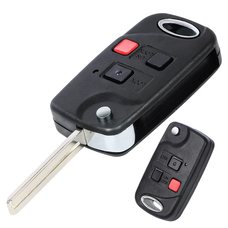 Keyecu 315mhz 4c/4d67/4d68 chip fcc: hq1512v original/atualizado 2 + 1 chave remota de 3 botões para lexus lx470 gx470 toy48 lâmina