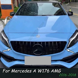 GTR Style Front Grille Bumper Grill Cover For Mercedes Benz A-Class W176 A250 A200 A45 AMG Hatchback Facelift 2016-2018