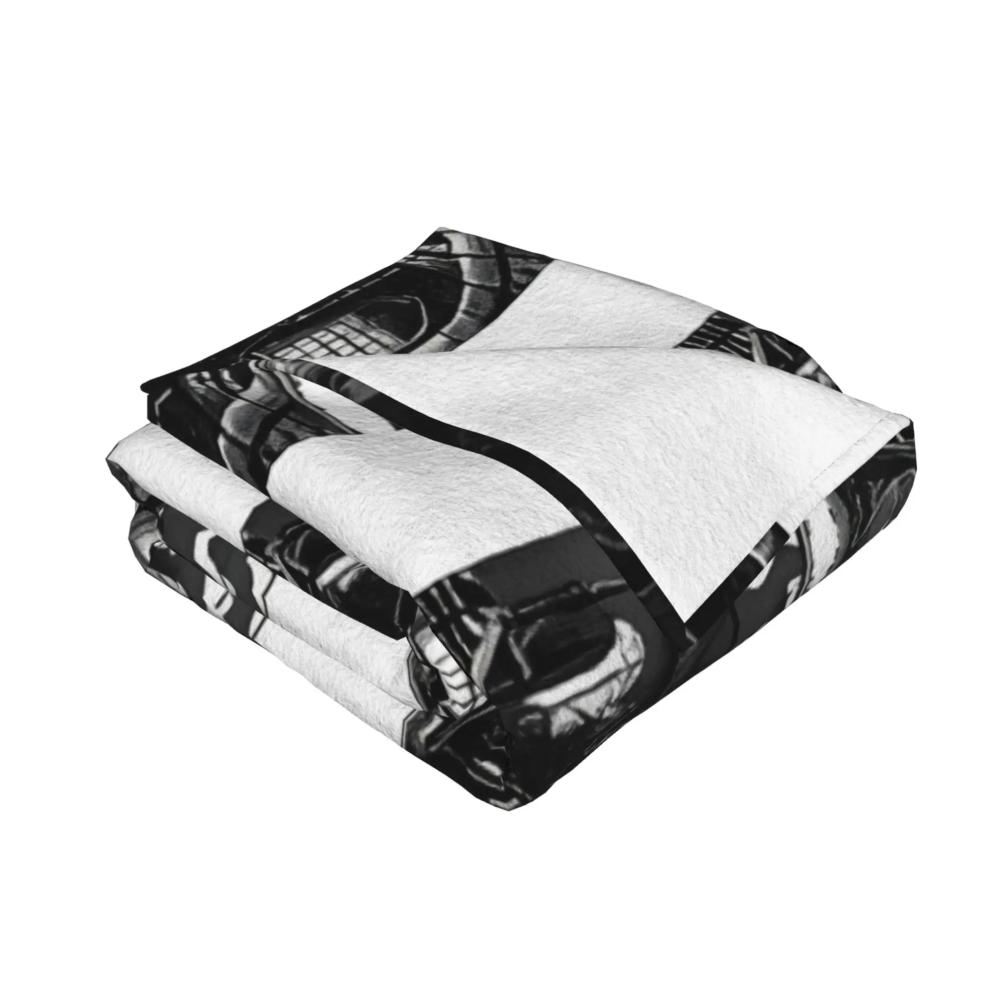 1PC home Cute Room Decor Bloodborne white graphic Blanket Throw Blanket Bloodborne Novelty Warm Blanket All Season