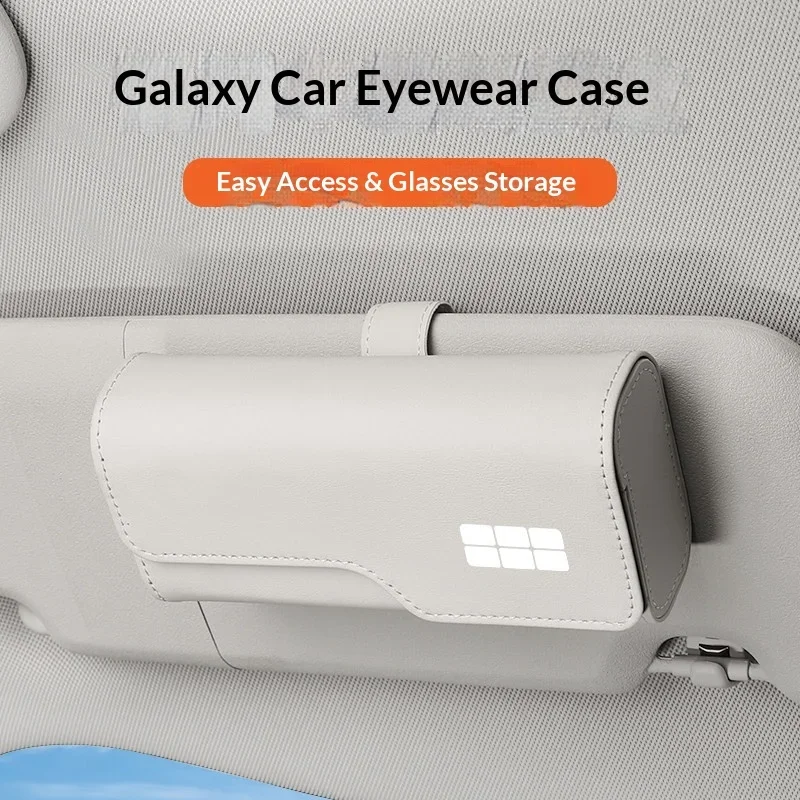 

For Geely Galaxy E5 EX2 EX5 Car Sun Visor Sunglasses Clip Multifunctional Vehicle Interior Mount Auto Eyeglasses Storage Box