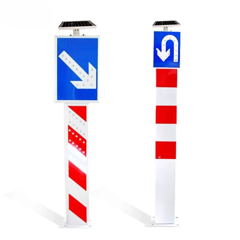 

New solar traffic warning post, warning post
