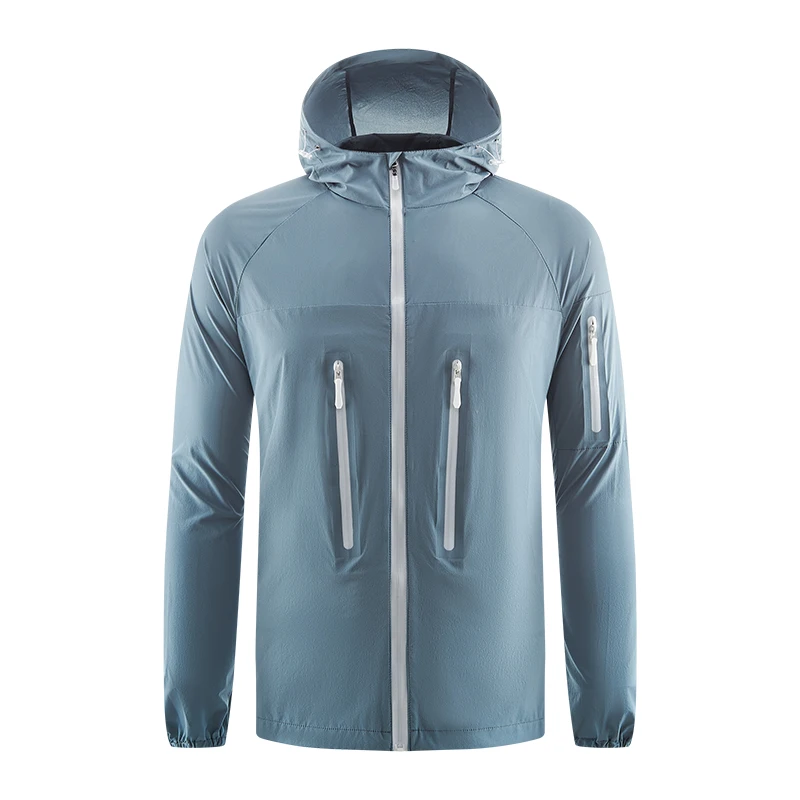 

Men's Summer Ice Silk Windbreaker UPF 50+ Breathable for with Quick-Dry Breathable Fabric